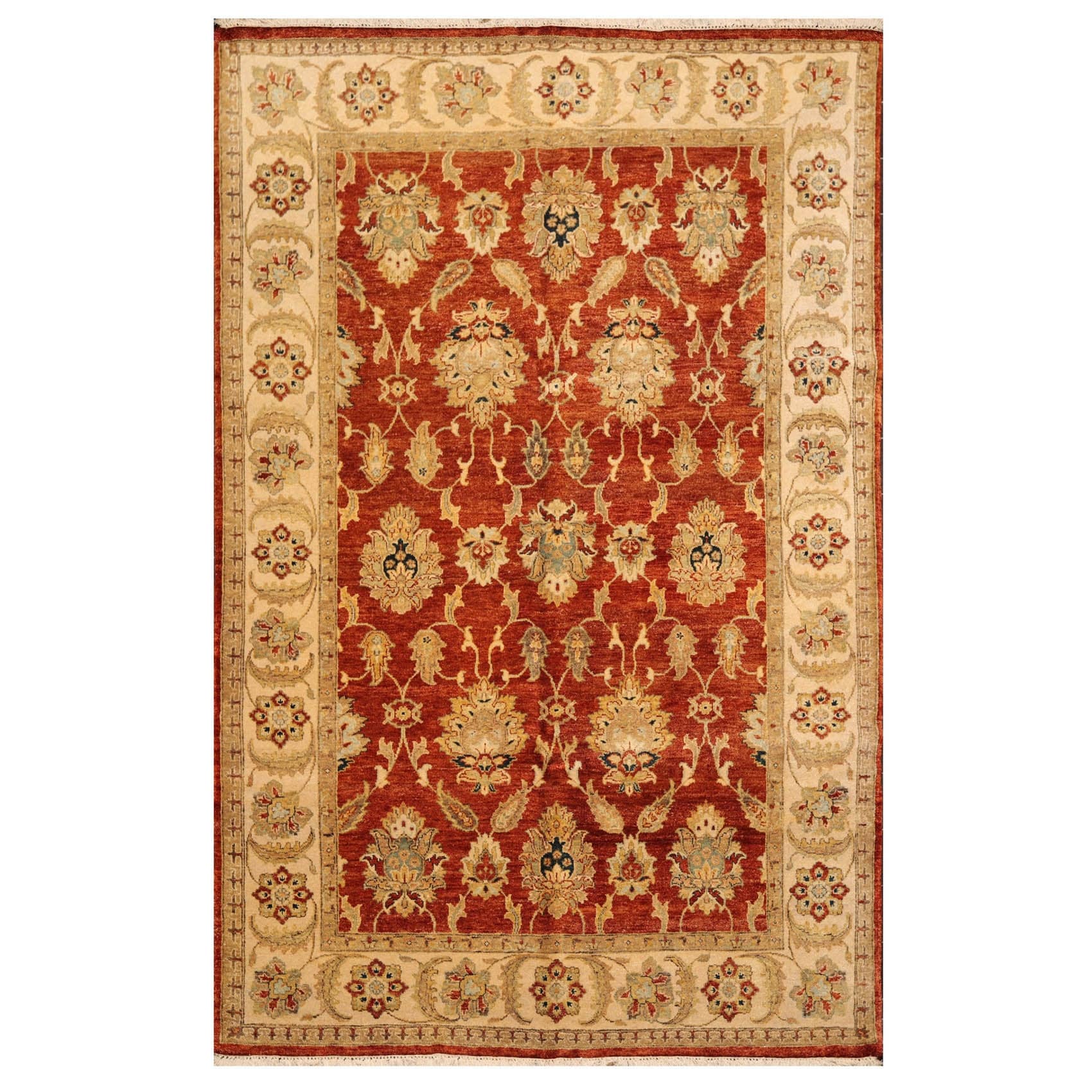 online wholesaler Hand Knotted Oushak Orange New Zealand Wool Oriental