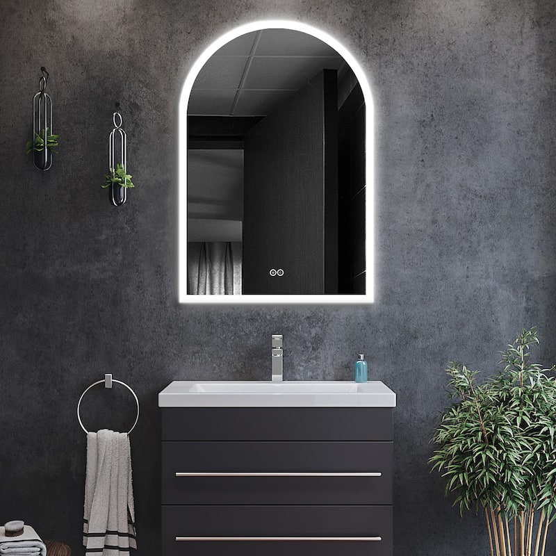 Modern Smart LED Bathroom Fog-free Vanity Arched Mirror