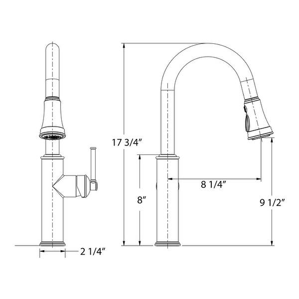 Crest Kitchen Faucet with Boost Sprayer & Deck Plate in a PVD Polished  Nickel Finish - For 1 or 3 Hole Installation