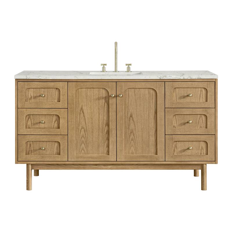 Laurent 60" Single Vanity, Light Natural Oak - 60S