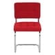 preview thumbnail 4 of 16, Breuer Chair Company Aurora Cushion Padded Seat & Cushion Back Cantilever Side Chair w Chrome Frame (Various Upholstery Fabrics)