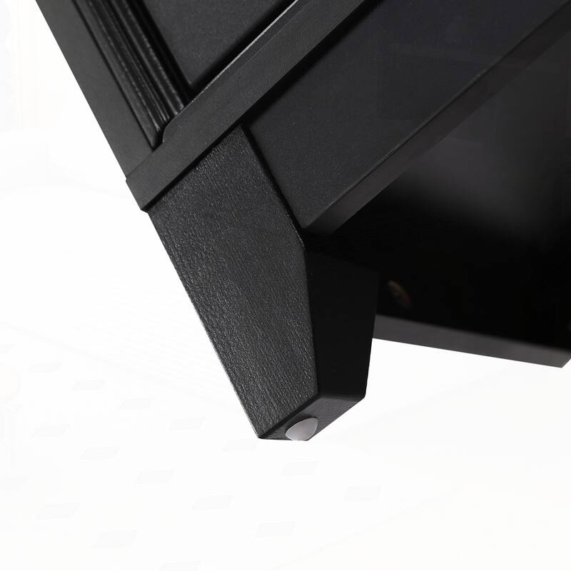 Entertainment Center Media Console Cabinet with 2 Spacious Storage Space