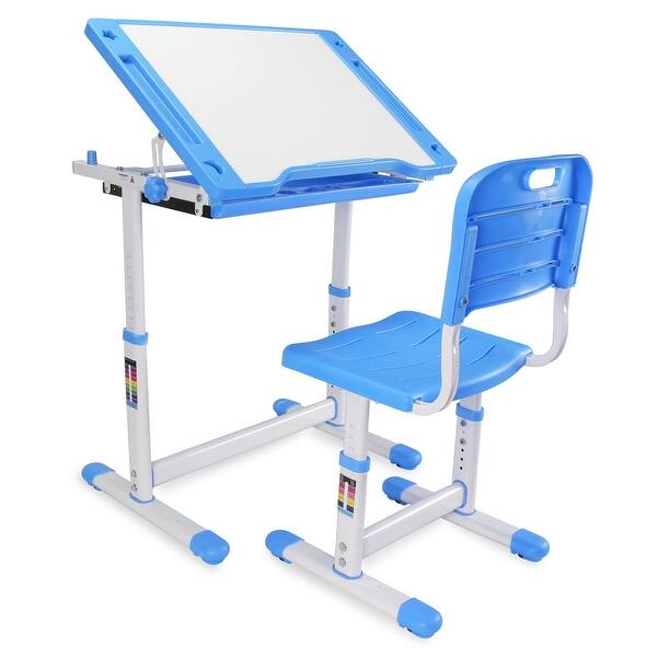 Shop Kidzone Adjustable Children S Desk Chair Set Kids Study
