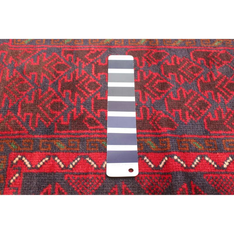 ECARPETGALLERY Hand-knotted Teimani Dark Navy Wool Rug - 2'9 x 4'9