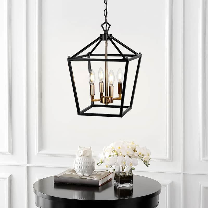 Marion Lantern Metal LED Pendant, by JONATHAN Y