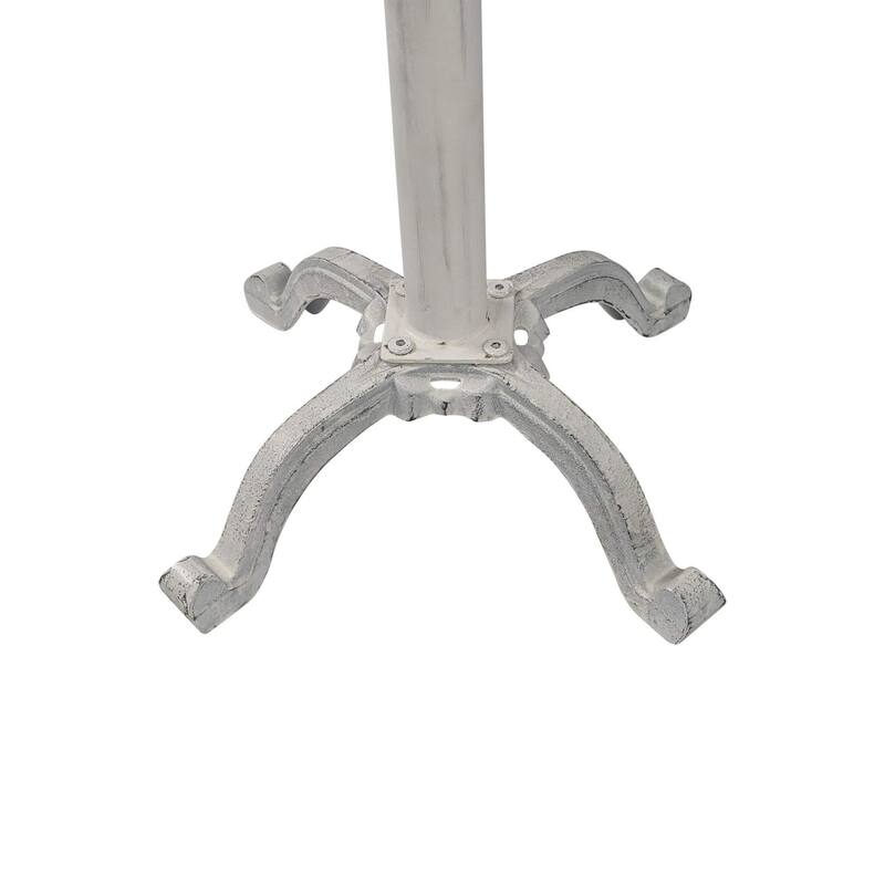 Vintage Style Adjustable Table with Upturned Feet - 22" - White