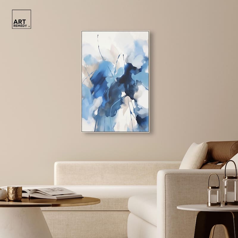 Fleur Bleue I Canvas by Art Remedy