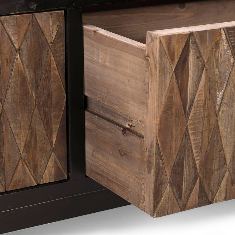 Classic Home Anton 4-Drawer Reclaimed Wood Coffee Table