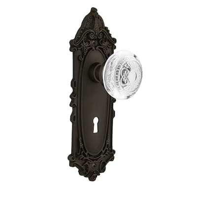 Nostalgic Warehouse Vintage Crystal Egg and Dart Single Dummy Door