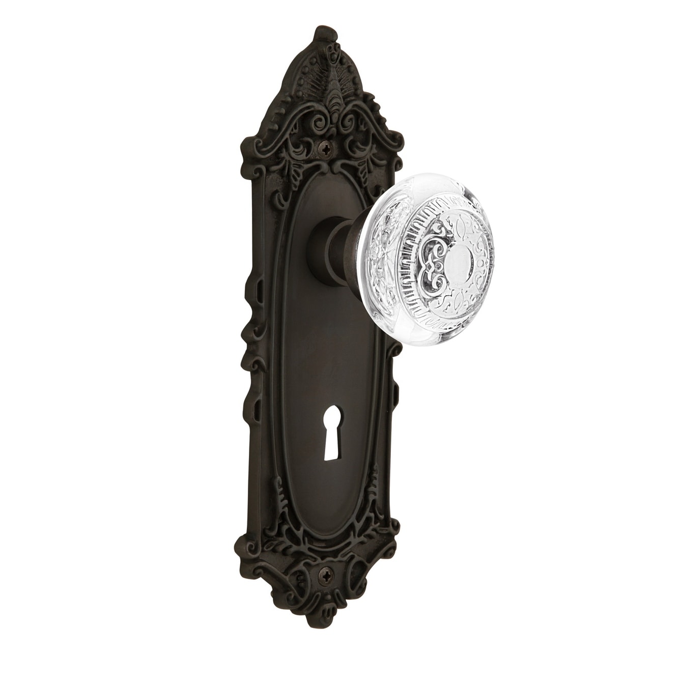 Nostalgic Warehouse Vintage Crystal Egg and Dart Single Dummy Door