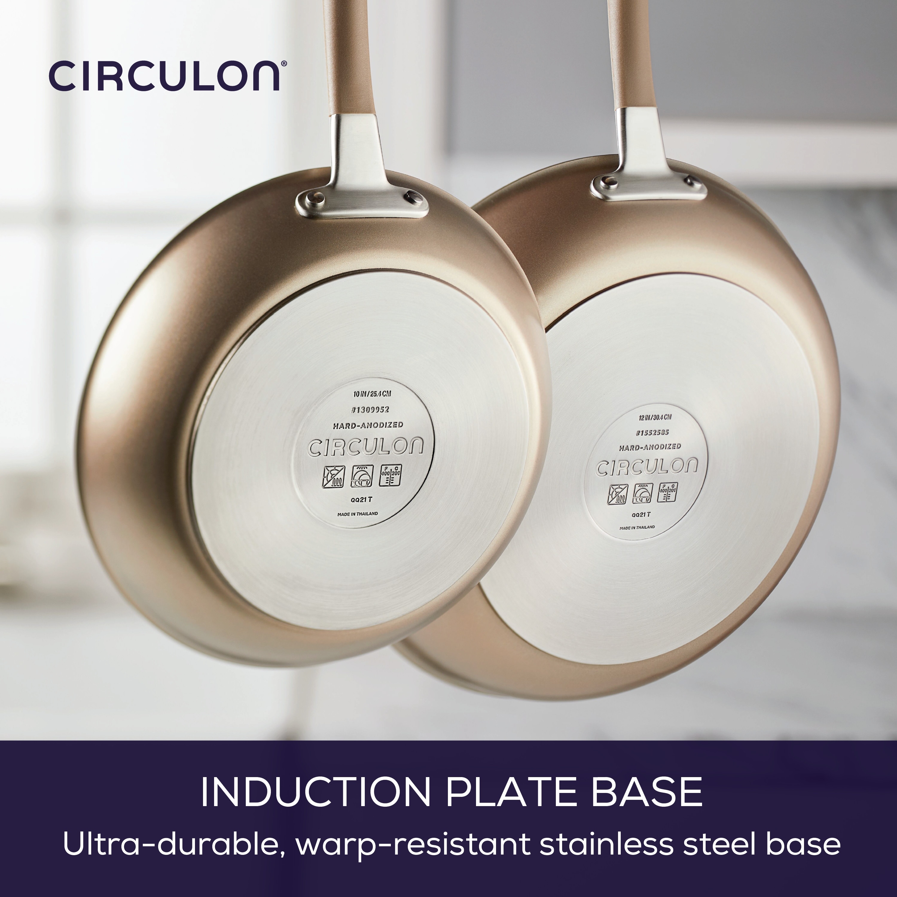 Circulon Symmetry Hard-Anodized Nonstick Cookware Induction Pots and Pans  Set, 11-Piece, Chocolate - Bed Bath & Beyond - 6243251