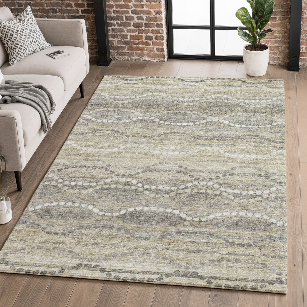 Premium Washable Super Soft Pixy Stripes Mayfield Rug