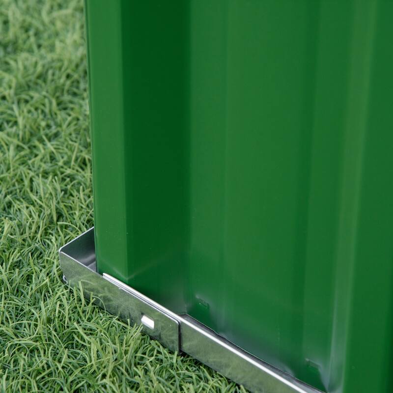 Outsunny 69'' x 36'' Metal Raised Garden Bed, DIY Large Steel Planter Box, No Bottom w/ A Pairs of Glove for Backyard