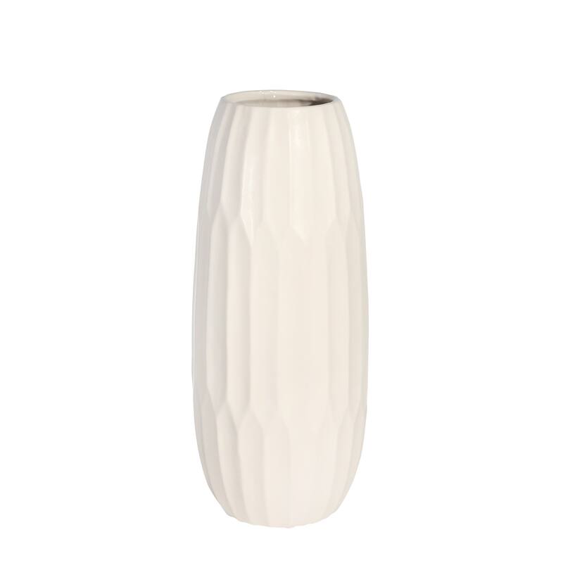 Sagebrook Home Modern Neutral Ceramic Vase