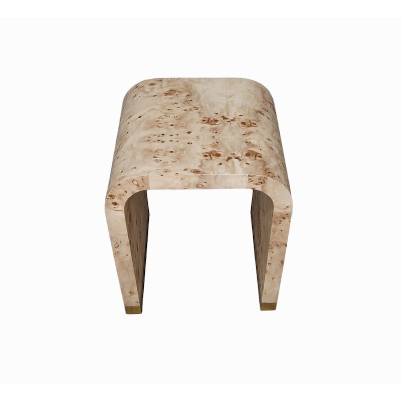 HomeRoots 25" Beige Solid and Manufactured Wood End Table - 18' X '25' X '20
