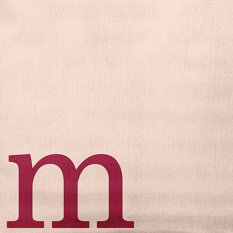 Modern Monogram Indoor/Outdoor Throw Pillow-M