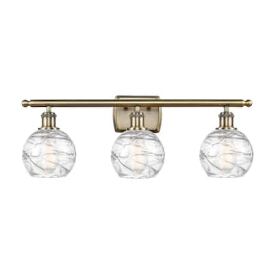 Innovations Lighting Athens Deco Swirl 3 Light 26" Bath Vanity Light