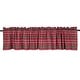 preview thumbnail 57 of 109, Window Valance Tartan Holly Plaid