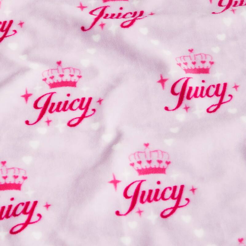 Juicy Couture 50"x70" Plush Kids Throw Blankets