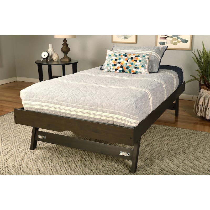 Somette Sloane Pop Up Trundle in Graystone Finish (Mattress Not Included)