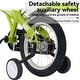 preview thumbnail 48 of 53, 18 Inch Sporty Kids Bike with Training Wheels and Stand Adjustable Saddle, Aged 5-10 years tall Height 39-49 inches