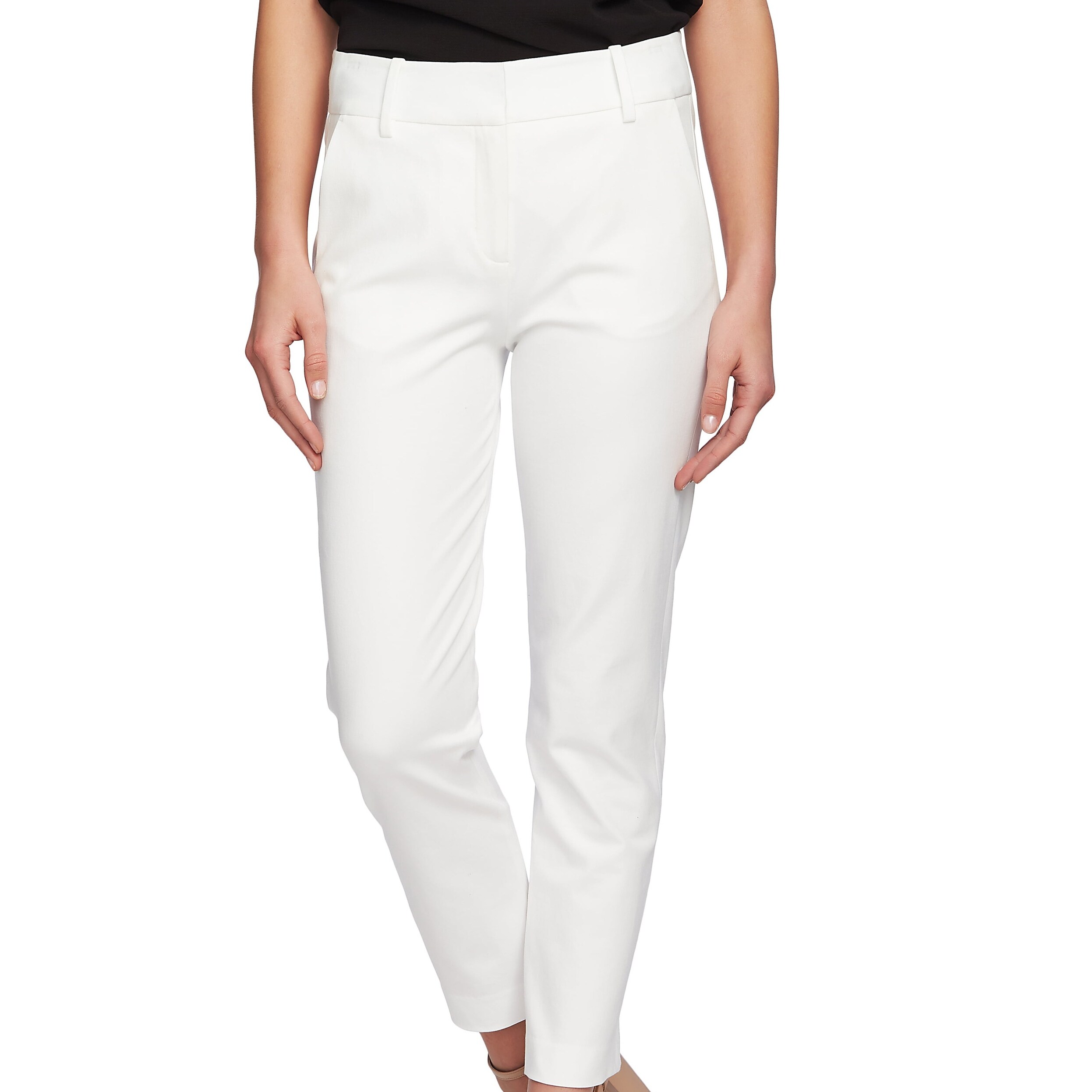 white skinny dress pants womens