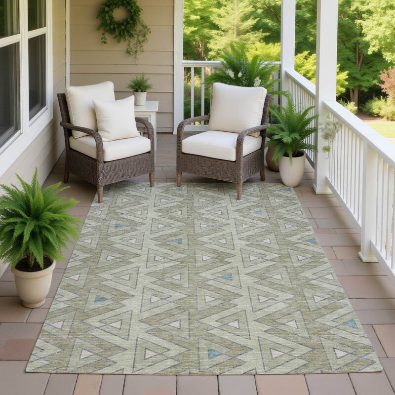 Machine Washable Indoor/ Outdoor Global Lyons Chantille Rug