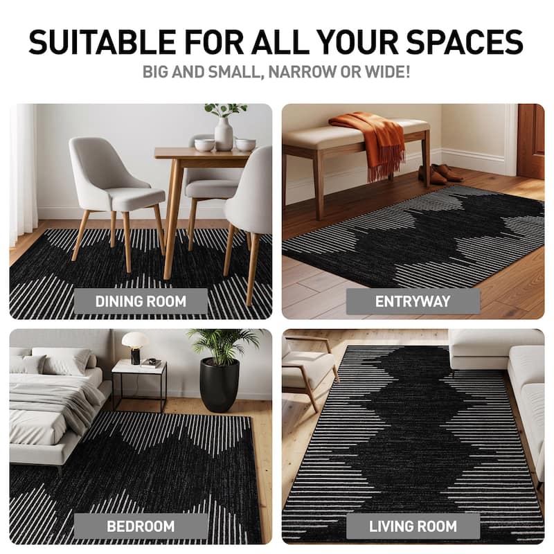 Bohemian Stripe Area Rug