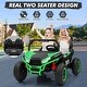 preview thumbnail 11 of 23, 24V Ride On Car Utv 2 Seater, Off-Road Kids Electric Vehicles with Metal Frame Green