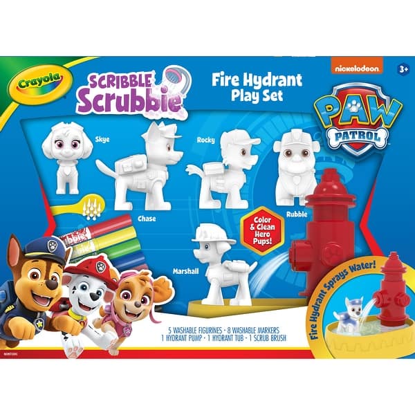 slide 2 of 2, Crayola Scribble Scrubbie Paw Patrol Fire Hydrant Playset - Assorted Assorted - Kids