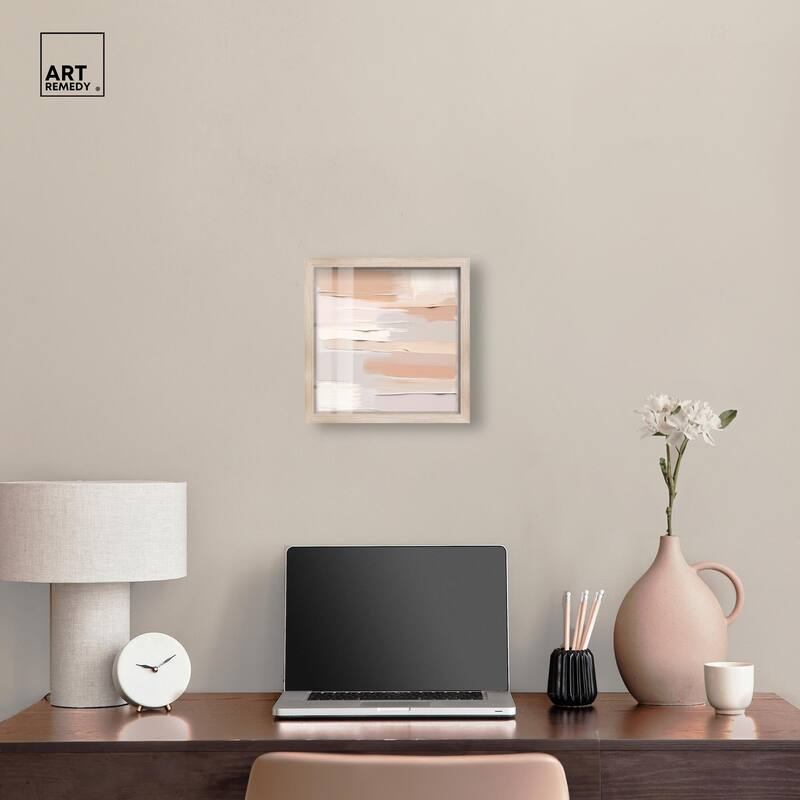 Roseate Cream Tones I Shadowbox by Art Remedy