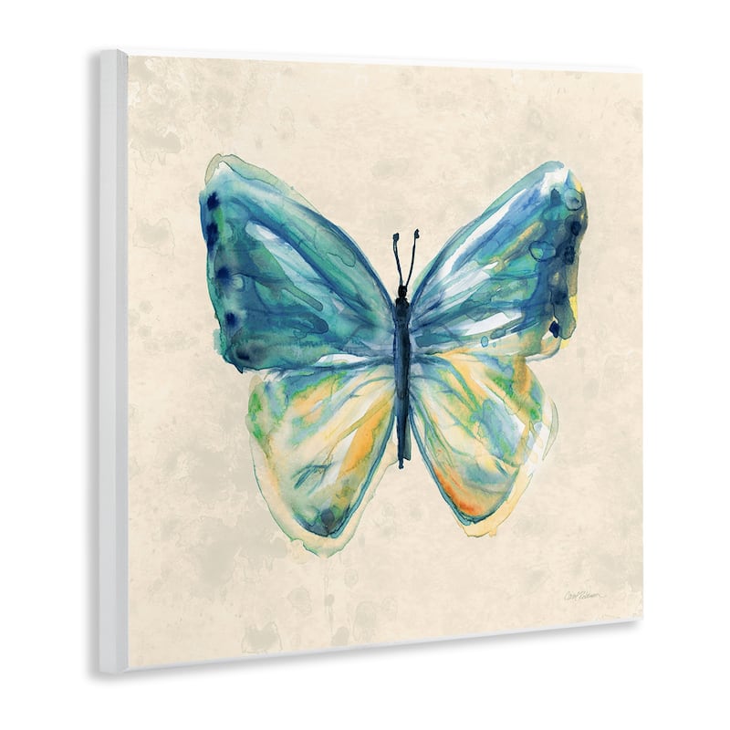 Stupell Bright Watercolor Butterfly Wall Plaque Art Design By Carol Robinson