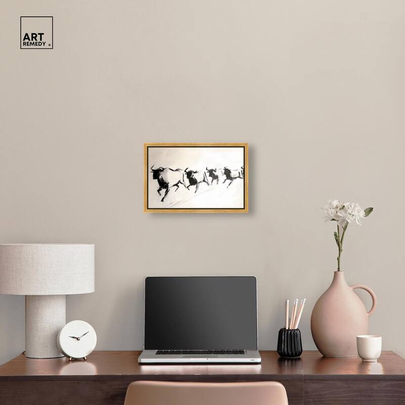 Bovine II Canvas by Art Remedy