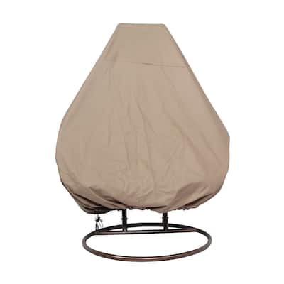 LeisureMod Swing Egg Chair Cover in 600D Oxford Fabric with Waterproof PVC Lining - Single/2-Person Hanging Egg Swing Cover