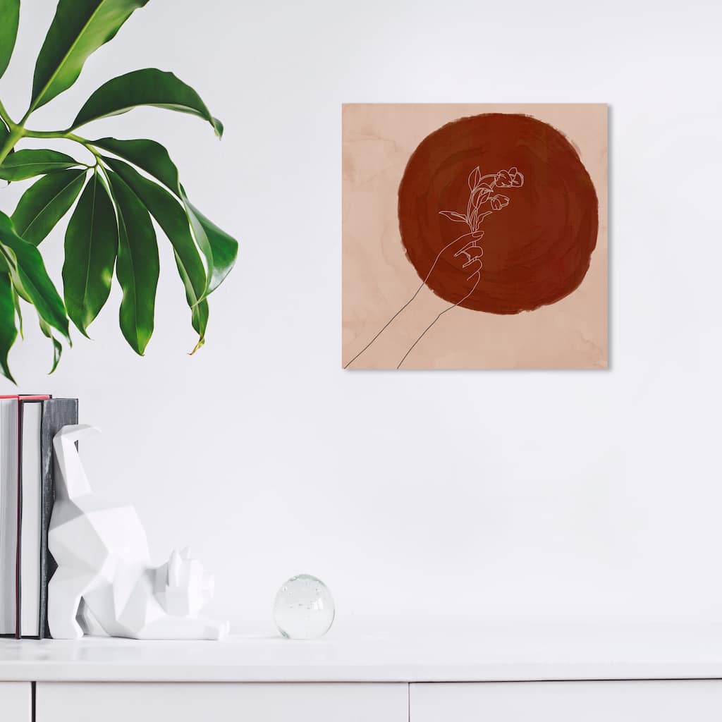 Wynwood Studio Canvas Abstract For the Sun Red and Maroon Modern & Contemporary Wall Art Canvas Print