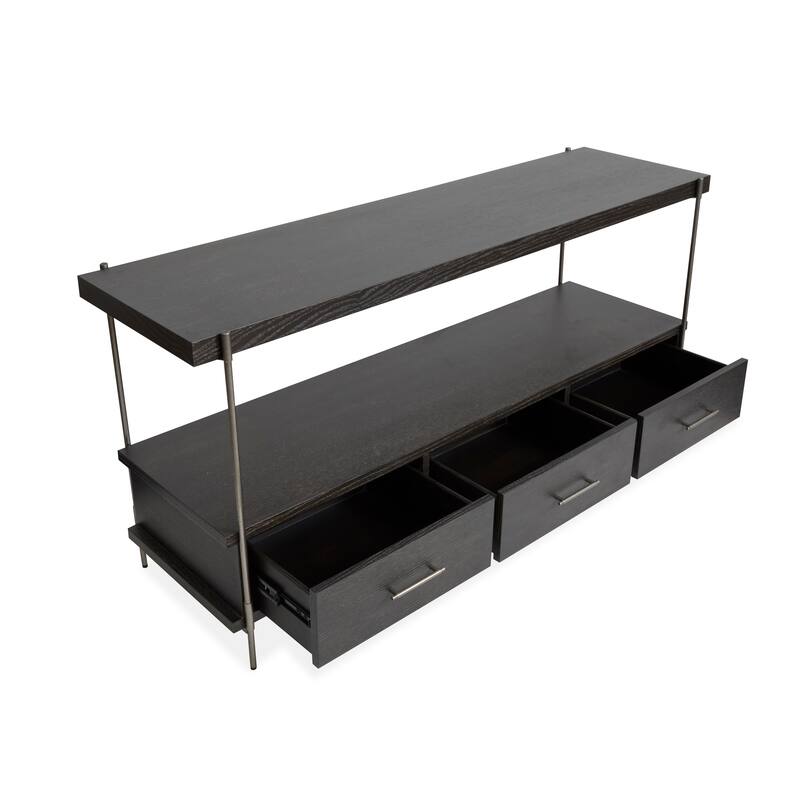Magnussen Home Spencer Dark Briarsmoke Rectangular Sofa Table - 60''W x 16''D x 28''H