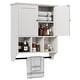 preview thumbnail 41 of 54, Futzca Bathroom Cabinet Wall Mounted, Storage Cabinet with Doors and Shelves