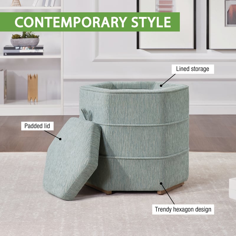 Maddox 6-sided Storage Ottoman