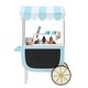 preview thumbnail 1 of 12, Teamson Kids Wooden Ice Cream Cart Pretend Play Food Set with33 pcs Accessory Set for Toddlers Blue