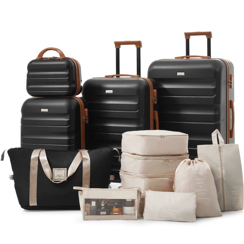 Hardshell Luggage Lightweight Luggage with Expandable Storage Space, Zipper Pocket and Universal Wheels for Business Travel