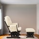 preview thumbnail 25 of 54, Ultimate Nursery Comfort - Glider and Ottoman Set with Reclining Cushion Chair, Rocker Chair with Padded Back and Armrests