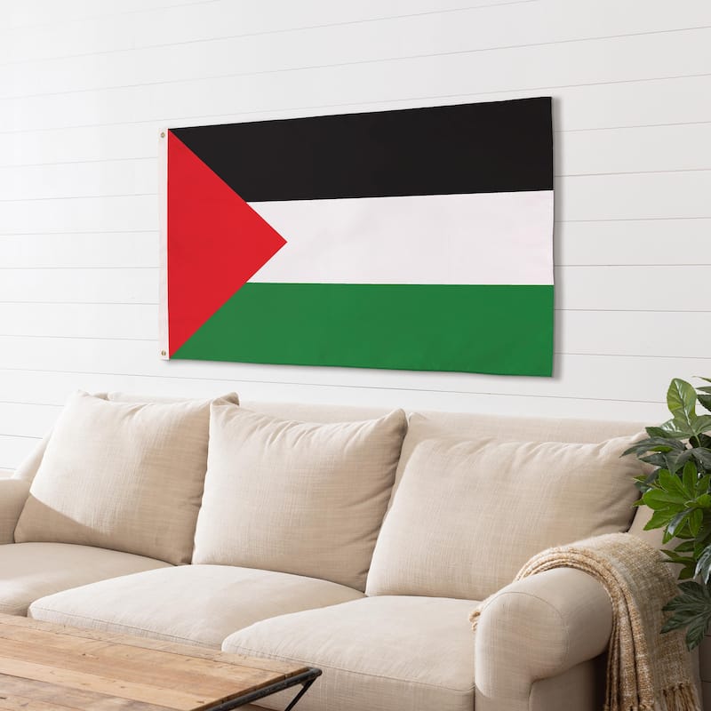 Palestine National Double Sided Flag w/ 2 Grommets, 3'x5'