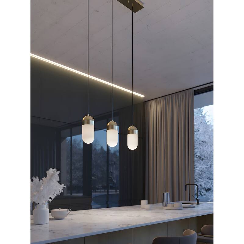 AFX IRVP05LAJUDLNR3 Irvine 36" Wide LED Multi Light Pendant