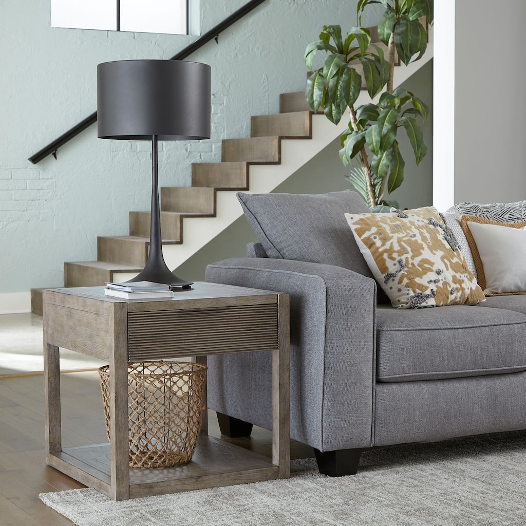 Bartlett Field Dusty Taupe End Table