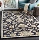 preview thumbnail 33 of 37, Hand-Tufted Wigton Floral Wool Area Rug 7'6" x 9'6" - Navy - Rectangle