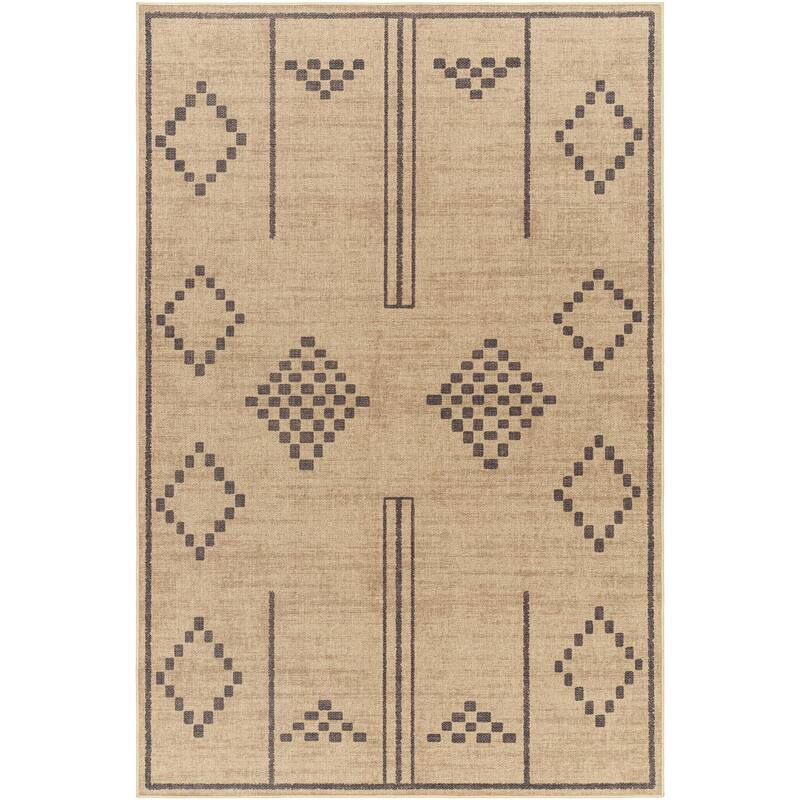 Drissa Recycled Bohemian Washable Area Rug