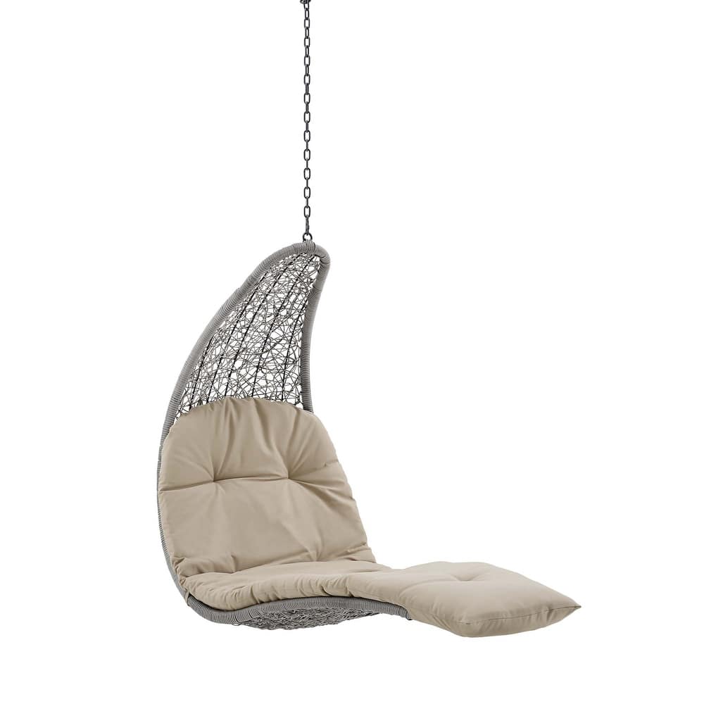 Landscape Outdoor Patio Hanging Chaise Lounge Swing Chair