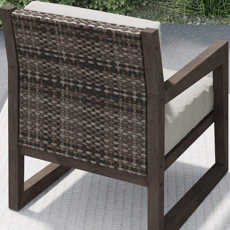 Corvus Augusta 3-piece Outdoor Chat Set with Sunbrella Pillows