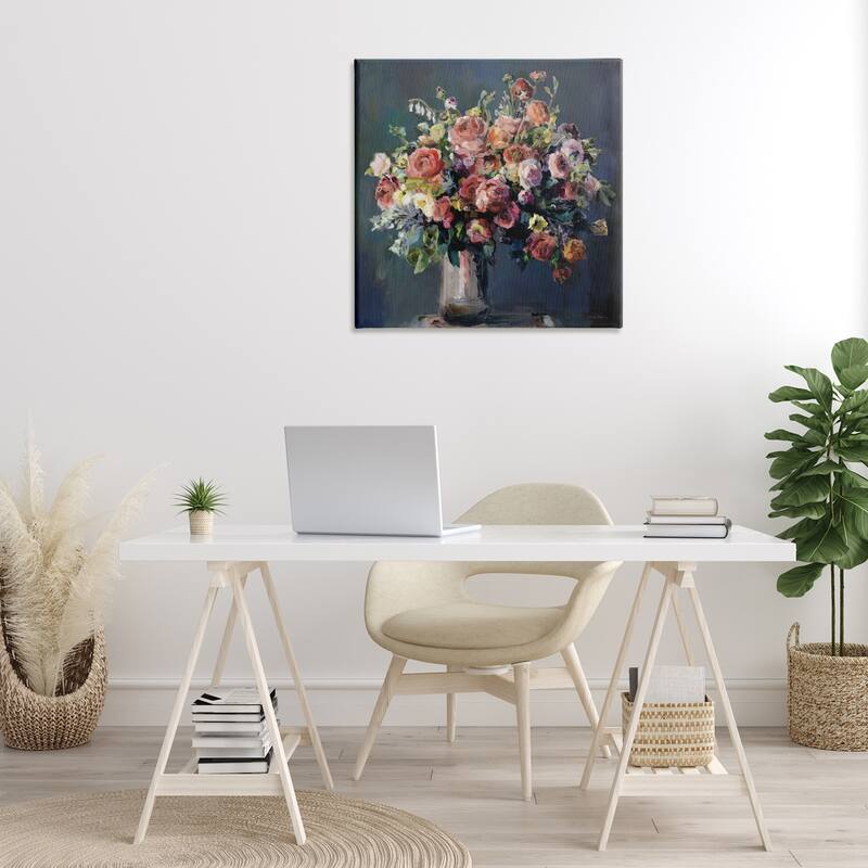 Stupell Abundant Dark Bouquet Canvas Wall Art Design By Marilyn Hageman