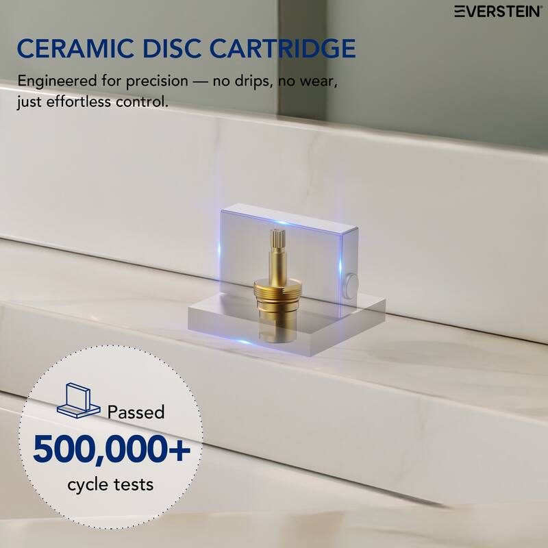 High-Arc Widespread Bathroom Sink Faucet, Double Handle 3-Hole Bathroom Faucet